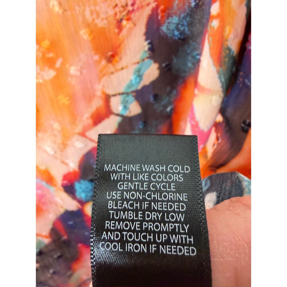 Torrid women's blouse, colorful avant-garde
 feminine romantic balloon sleeves - Picture 6 of 9